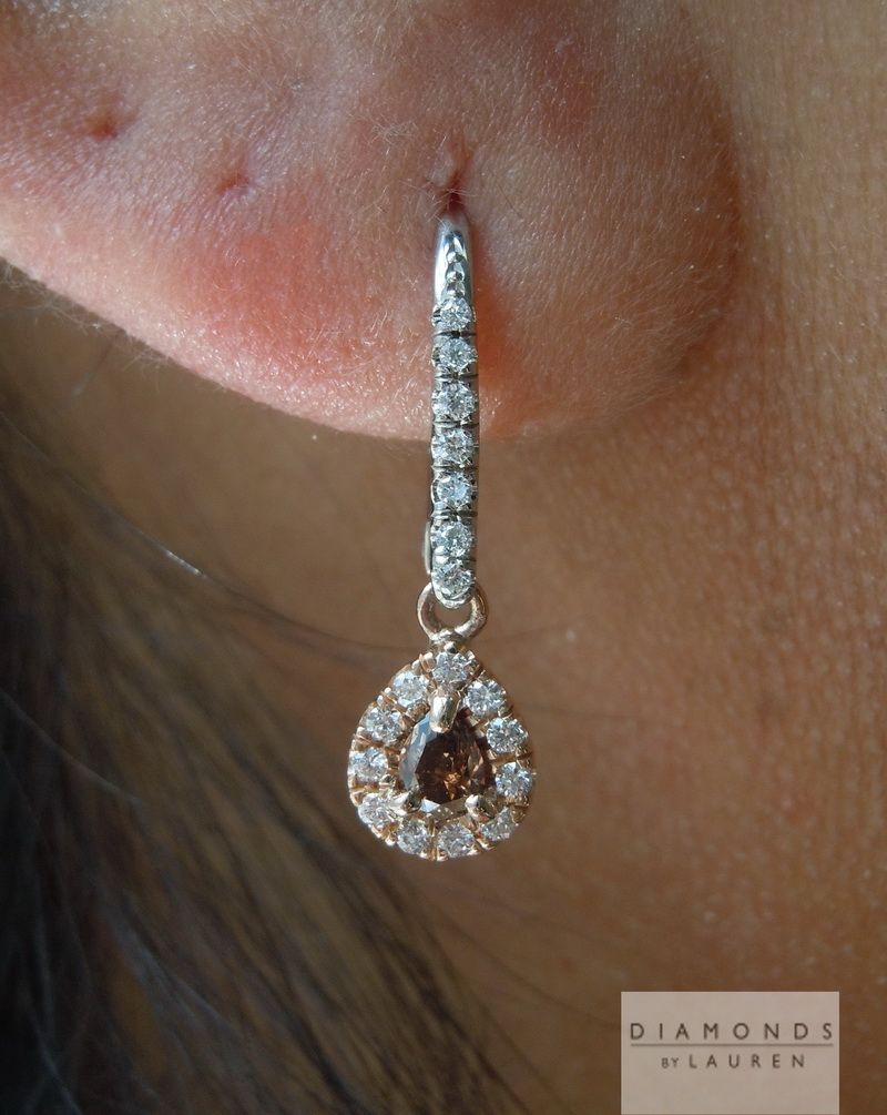 diamond dangle earrings