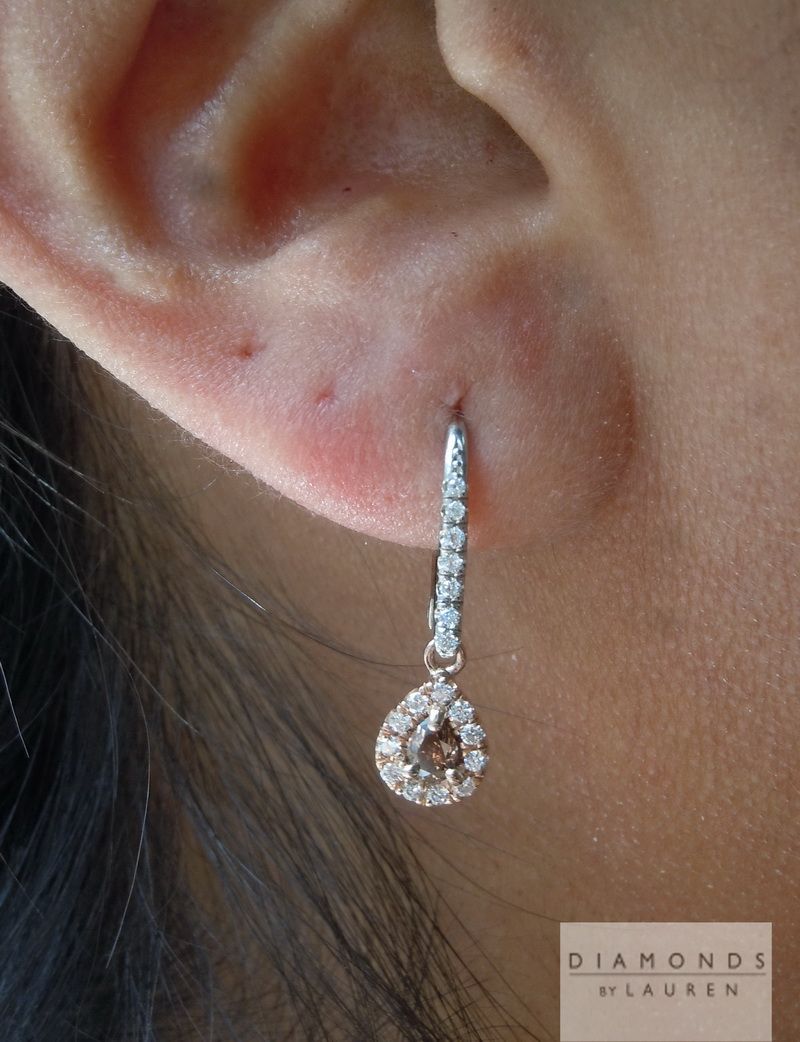 diamond dangle earrings