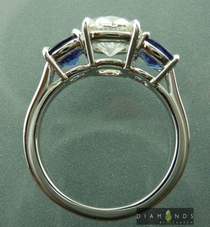 three stone diamond ring