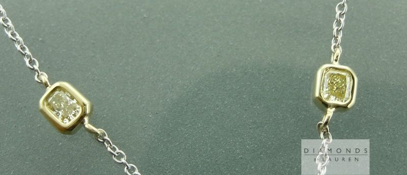 yellow diamond necklace