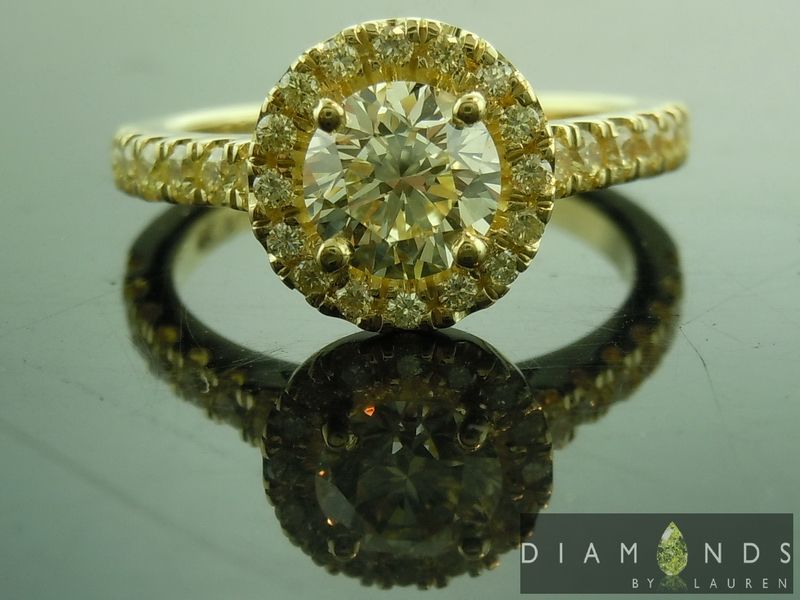 canary diamond ring