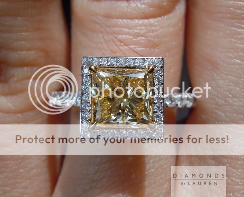 Yellow Diamond | Princess Cut Diamond | Diamond Ring