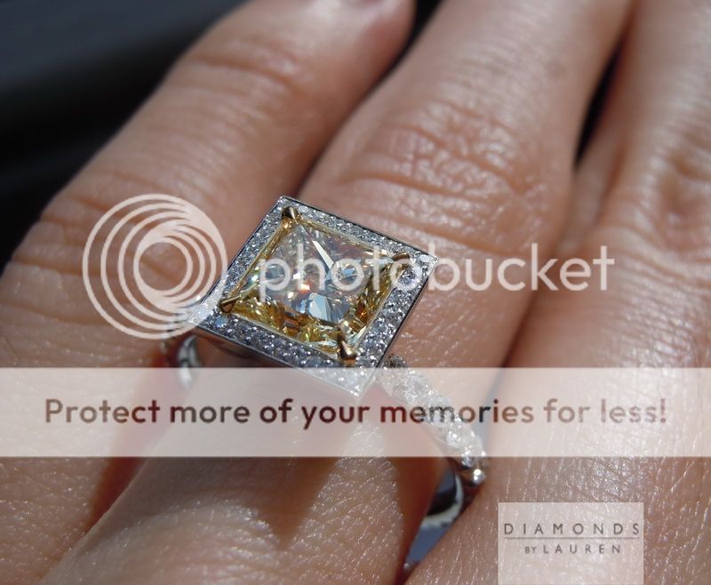 Yellow Diamond | Princess Cut Diamond | Diamond Ring