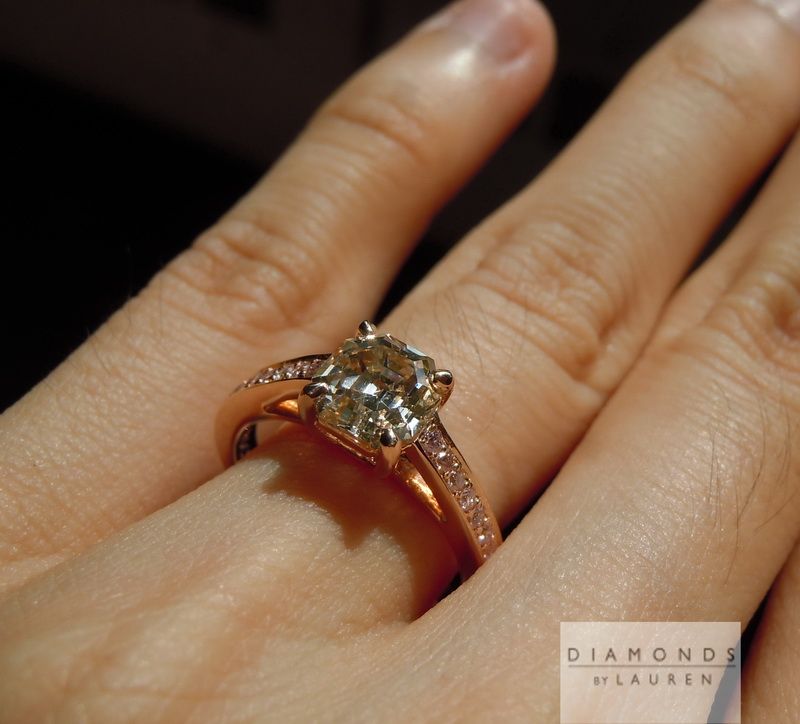 brown diamond ring