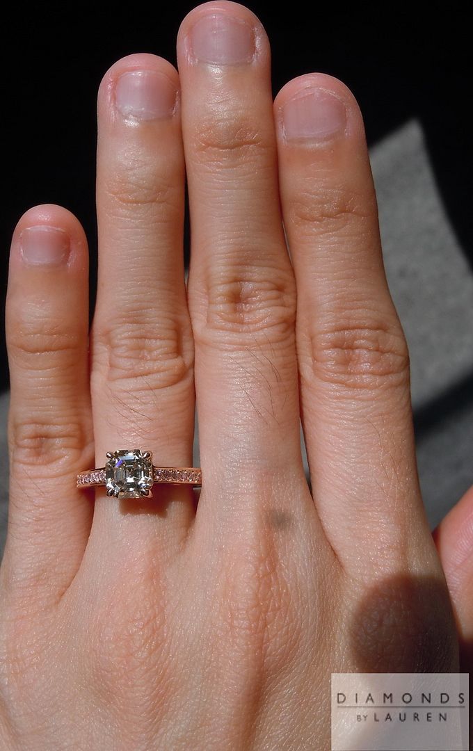 light brown diamond ring