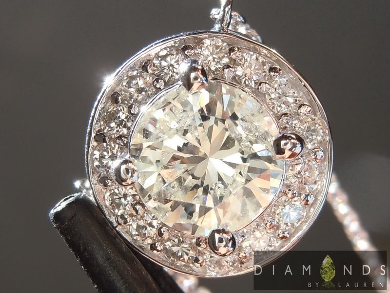 yellow diamond pendant