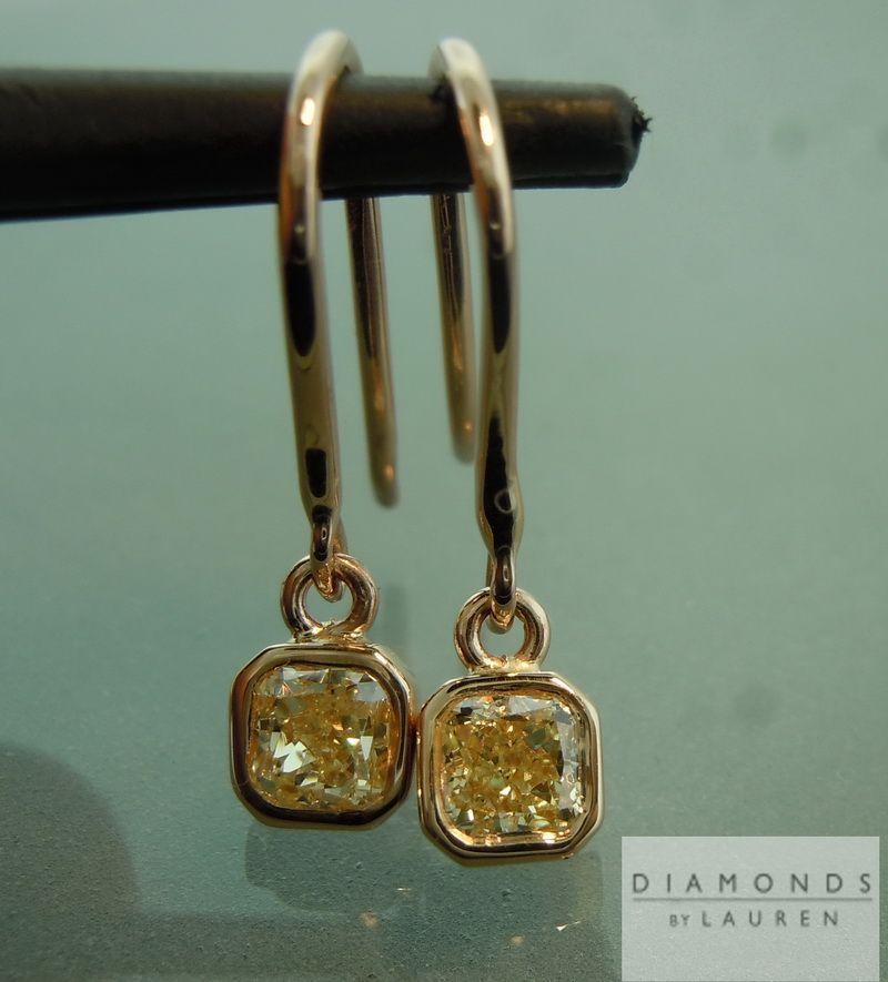 canary diamond earrings