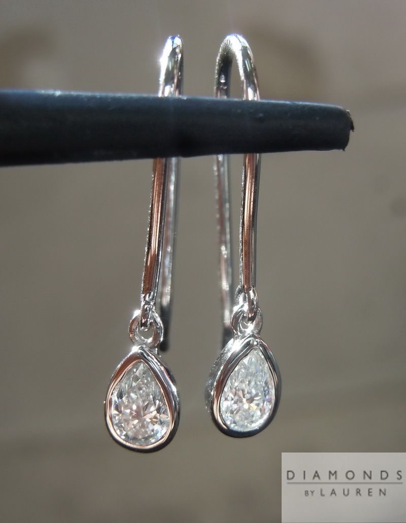 diamond dangle earrings
