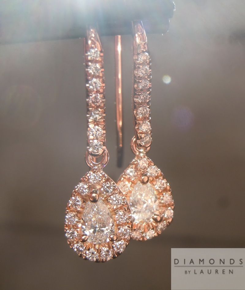 diamond dangle earrings
