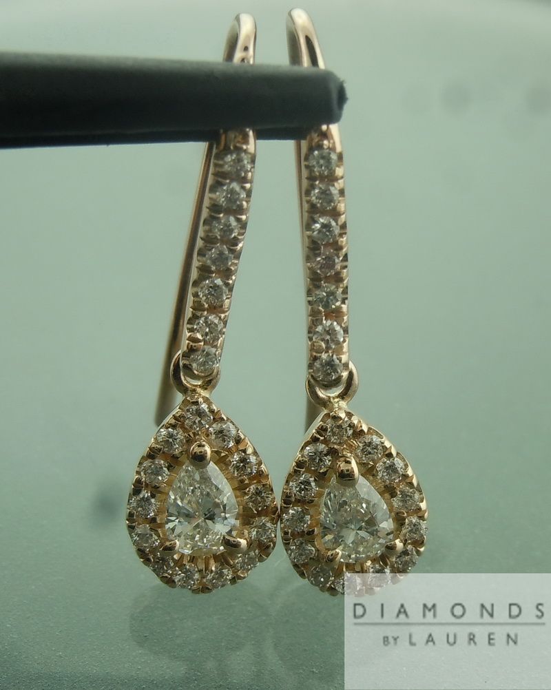 colorless diamond earrings