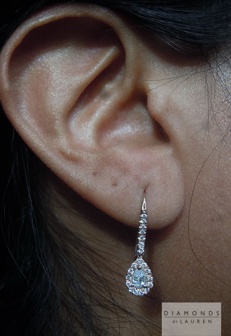 diamond dangle earrings