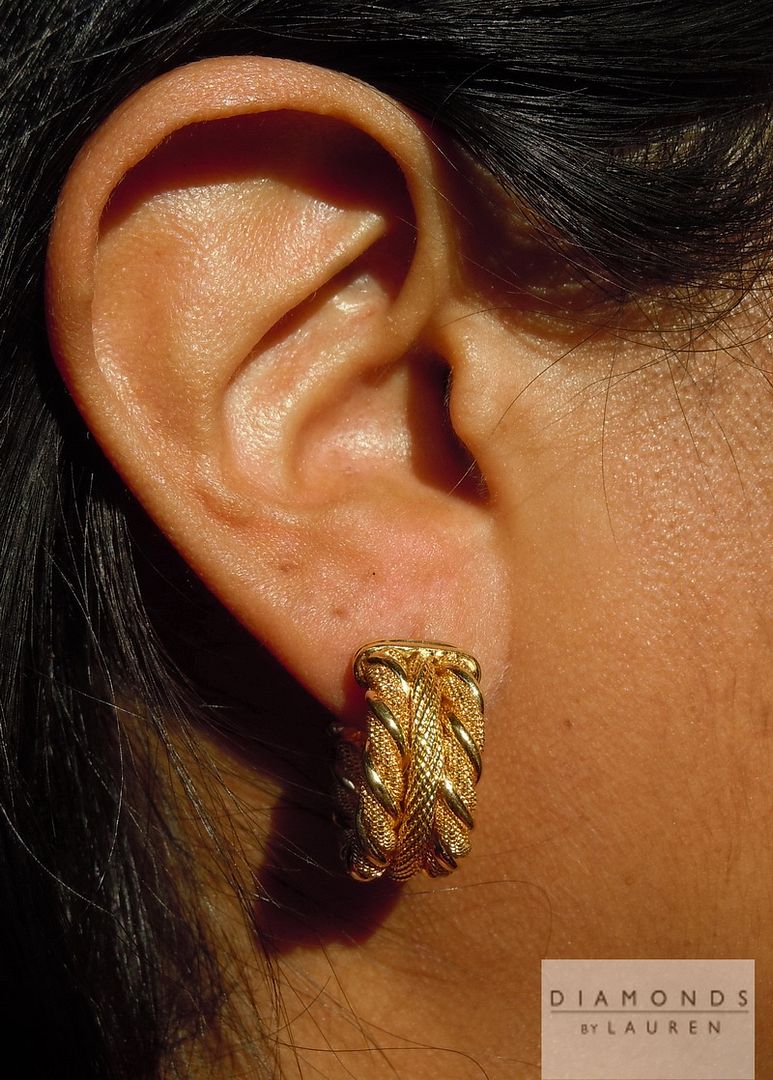 gold rope earrings