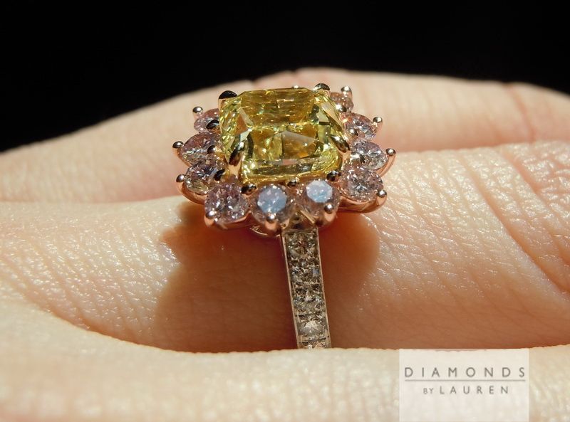 canary diamond ring