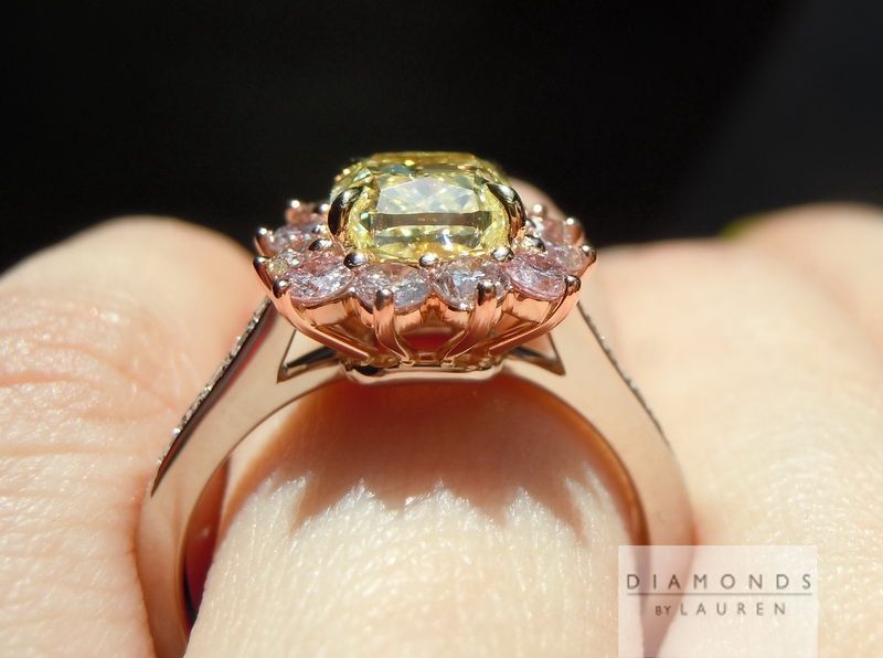 canary diamond ring