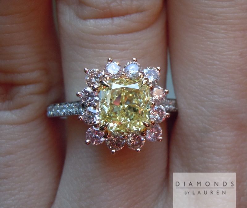 canary diamond ring