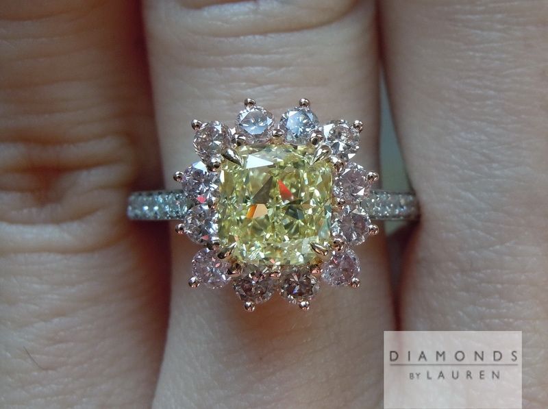 canary diamond ring