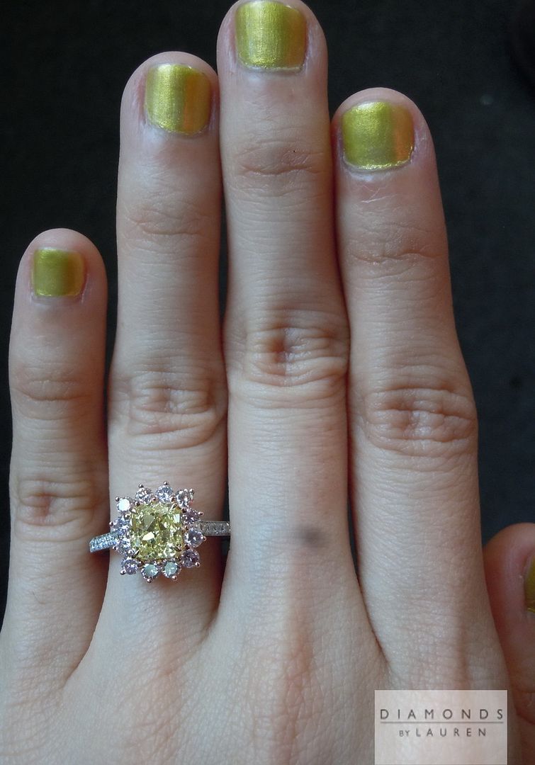 canary diamond ring