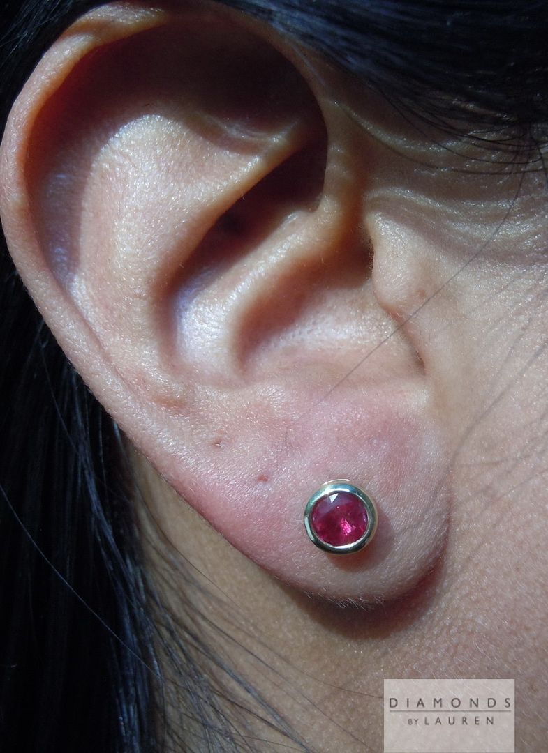 ruby earrings