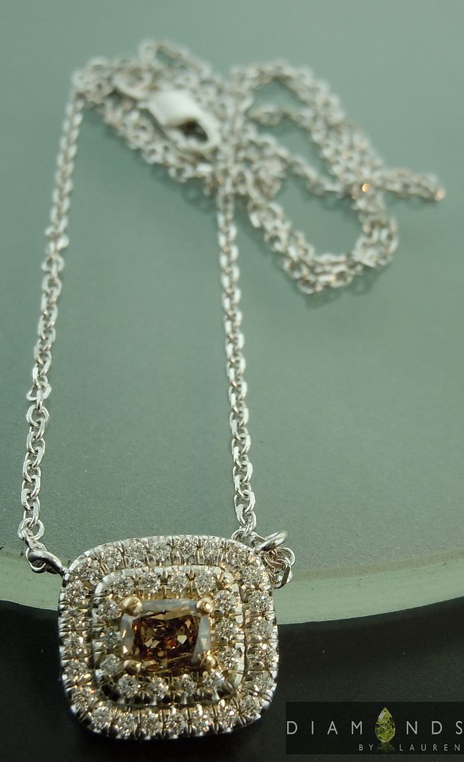 chocolate diamond pendant