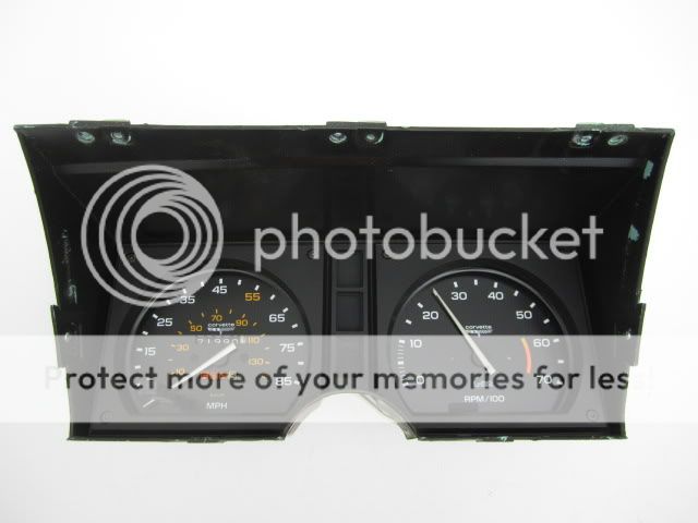 Corvette Speedometer Tachometer Instrument Gauge Cluster Speedo Tach 