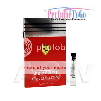 FERRARI PASSION * Men Cologne * 1.9ml edt * NEW VIAL  