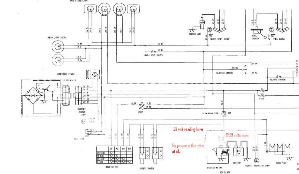 Might Need To Hot-wire My Kubota - Page 3 key switch wiring diagram for 653 
