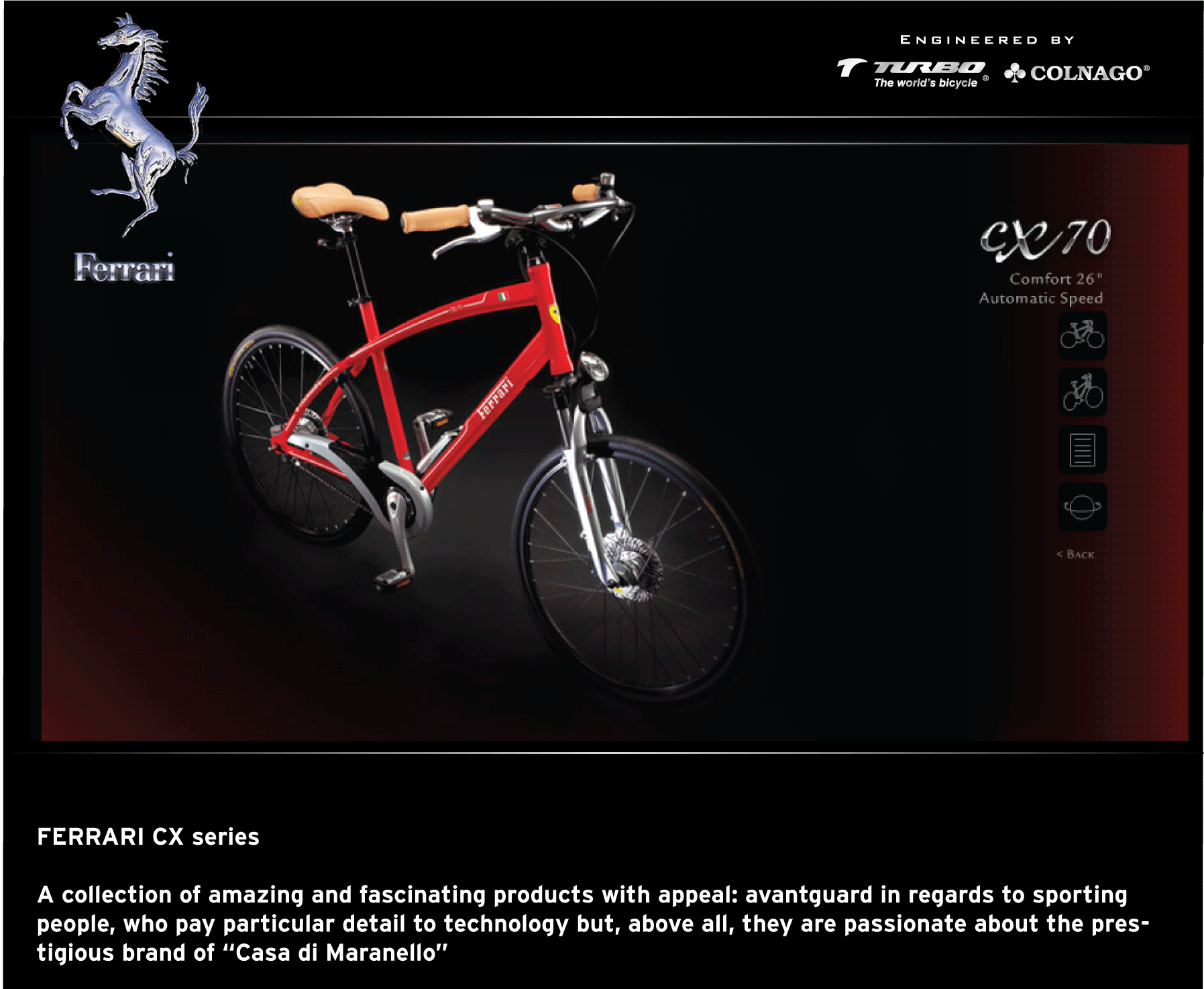 FERRARI CX70 26 COMFORT BICYCLE  